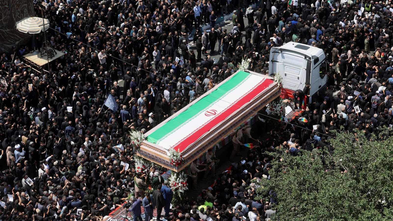 Massive Crowds Join Khamenei’s Funeral in Tehran, Chants for Revenge Against Trump