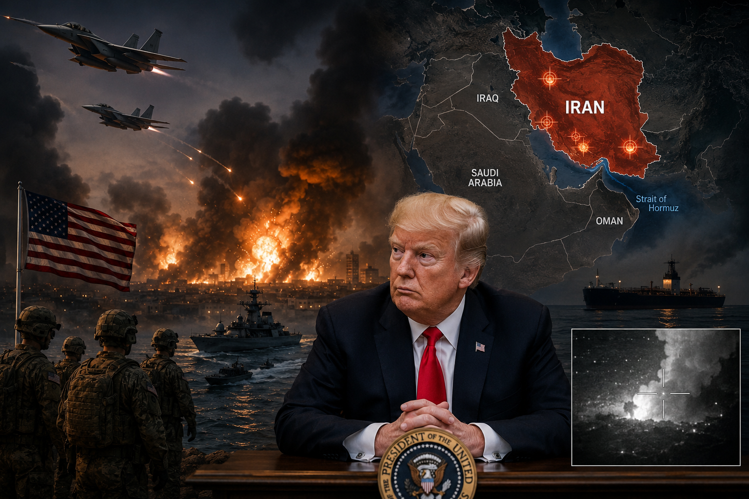 Trump Weighs Expanding Iran Military Campaign as U.S. Launches Fresh Strikes Over Hormuz Threats
