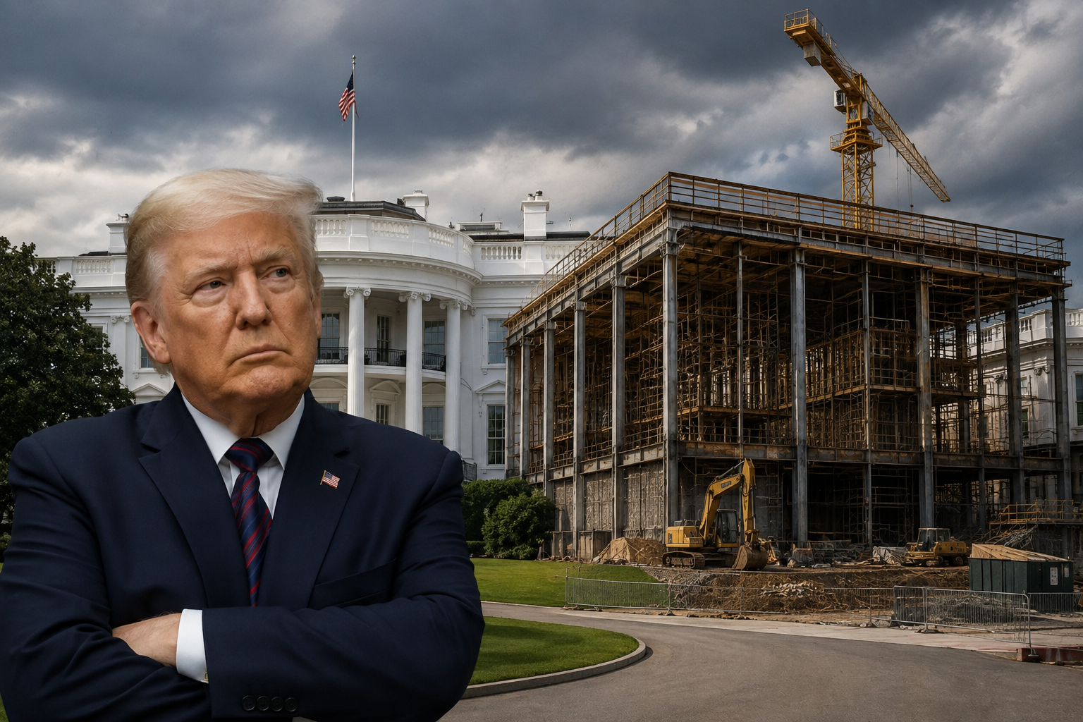 US Appeals Court Halts Trump’s $400 Million White House Ballroom Project