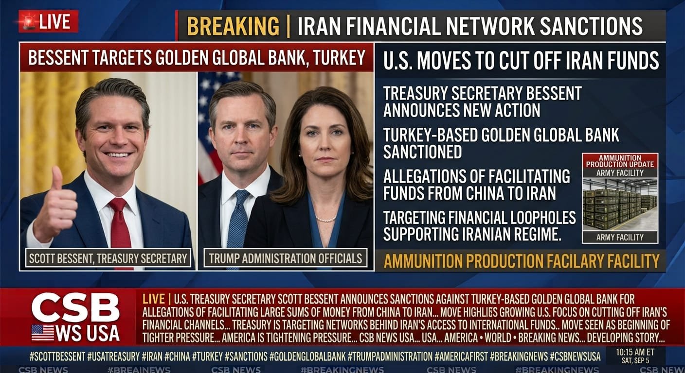 BESSENT TAKES ACTION AGAINST IRAN’S FINANCIAL NETWORK