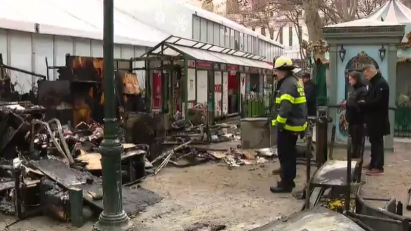 Fire Destroys Stands at Bryant Park Holiday Market: FDNY Confirms Accident