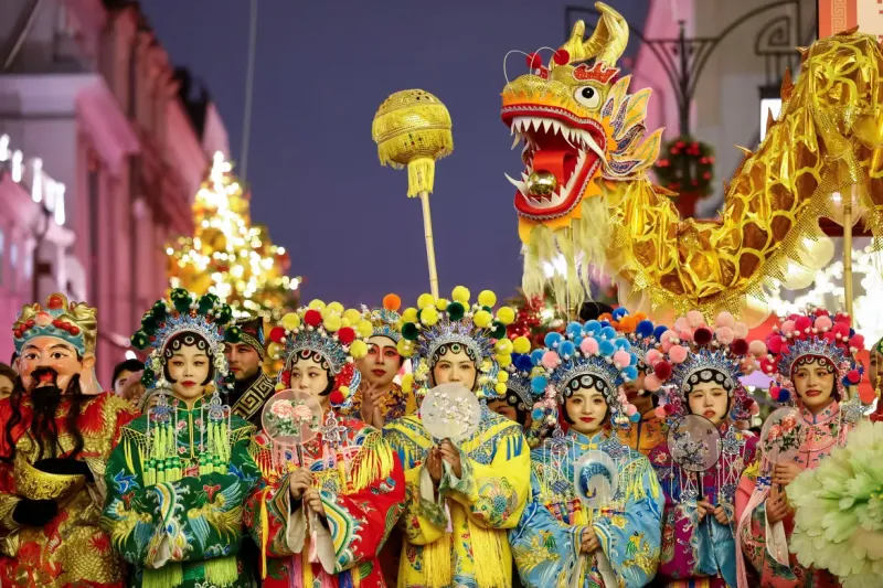 Chinese Lunar New Year Celebration at Hong Kong's Wong Temple: A Vibrant Display of Culture