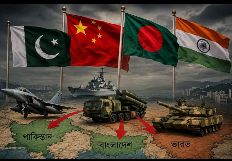 চীনের অস্ত্র সহায়তায় পাকিস্তান-বাংলাদেশ, ভারতের দুই প্রতিবেশীকে ঘিরে বাড়ছে বেইজিংয়ের সামরিক প্রভাব