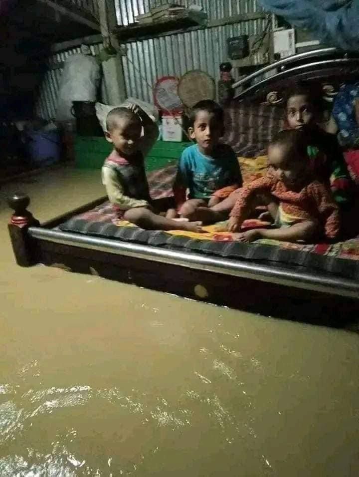 Severe Flooding Displaces 100,000 Residents in Northern Mymensingh