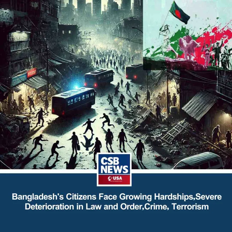 Bangladesh's Citizens Face Growing Hardships,Severe Deterioration in Law and Order,Crime, Terrorism