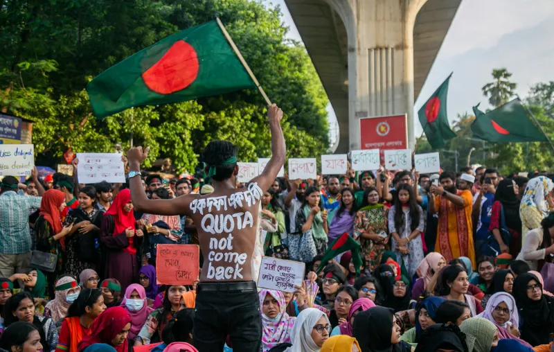 Tension Escalates in Dhaka as Student Protests Intensify; Anti-Discrimination Student Movement Announces Nine-Point Demand on Quota Reform