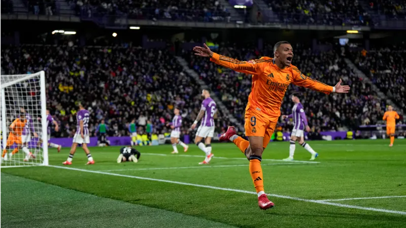 Kylian Mbappé Scores First La Liga Hat-Trick for Real Madrid, Destroys Valladolid 3-0 with Stellar Performance