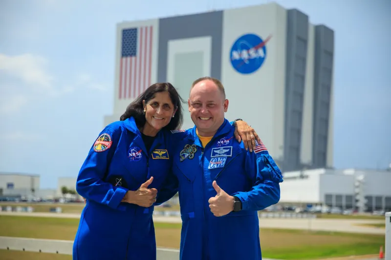 Two astronauts praised Elon Musk and President Donald Trump in their first TV interview after returning from space.