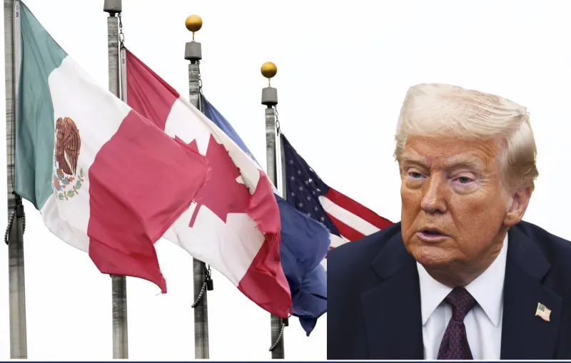 President Donald Trump Announces 25% Tariffs on Mexico and Canada Starting Today