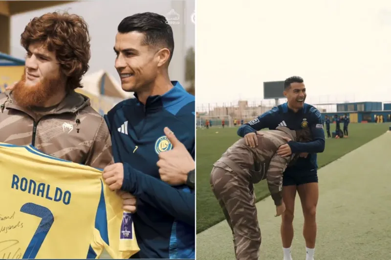 Football Legend Cristiano Ronaldo Meets Magomedov – A Heartfelt Moment