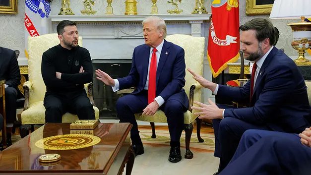 "Your behavior is disrespectful," President Donald Trump tells Zelenskyy in White House meeting