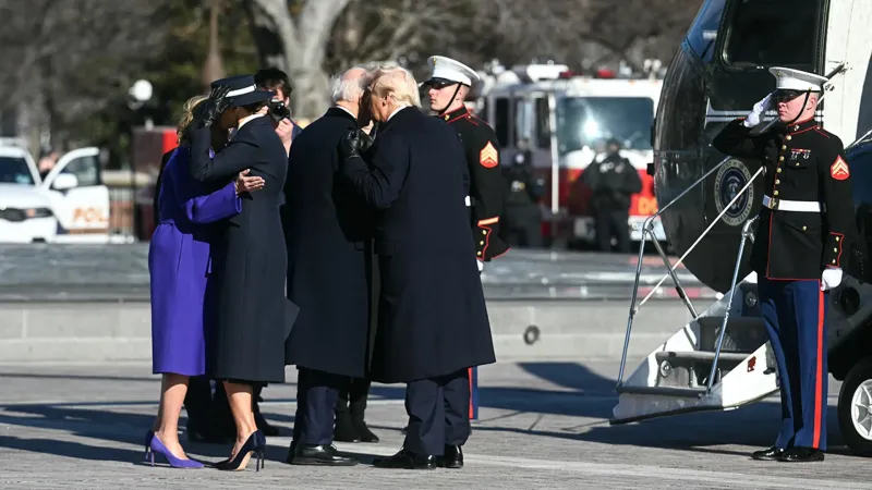 President Donald Trump’s Inauguration and Emotional Farewell to Joe Biden