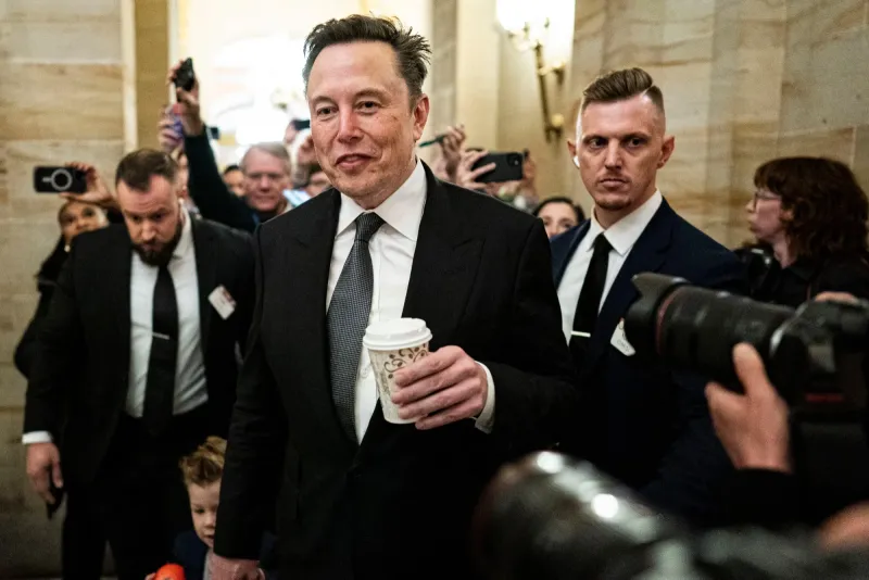 Elon Musk Meets with Republican Senators on Capitol Hill to Discuss Legalizing DOGE Cuts