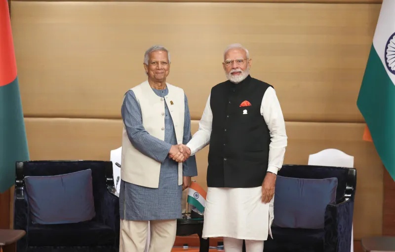 For the First Time in Thailand, Indian Prime Minister Narendra Modi Meets Bangladesh's Chief Advisor Dr. Yunus to Discuss Strengthening Bilateral Relations