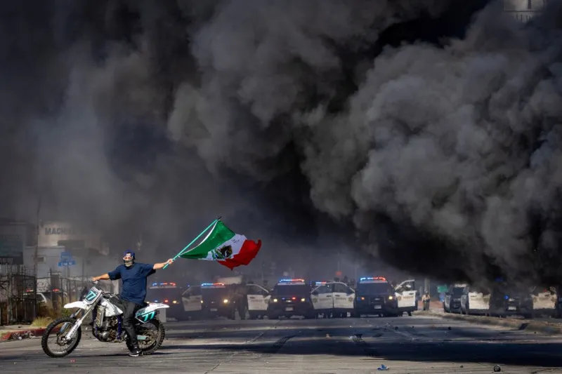 Protests Erupt Across Los Angeles Over Trump Administration's Immigration Raids; At Least 2,000 National Guard Troops Deployed – Over 100 Arrested