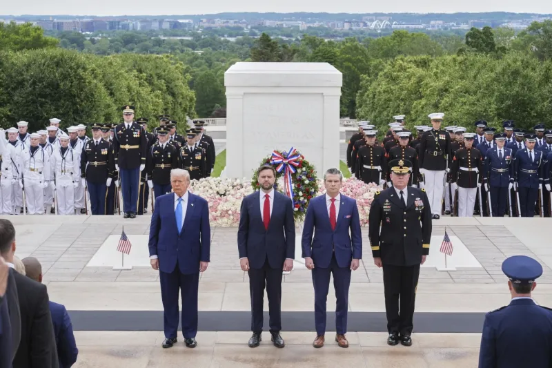 On Memorial Day, Trump honors fallen U.S. soldiers at Arlington National Cemetery