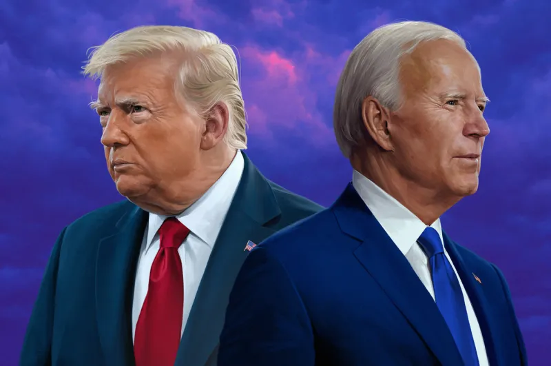 "I will make America great again by overcoming the disasters created by Biden" — President Donald Trump