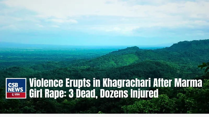 Violence Erupts in Khagrachari After Marma Girl Rape: 3 Dead, Dozens Injured