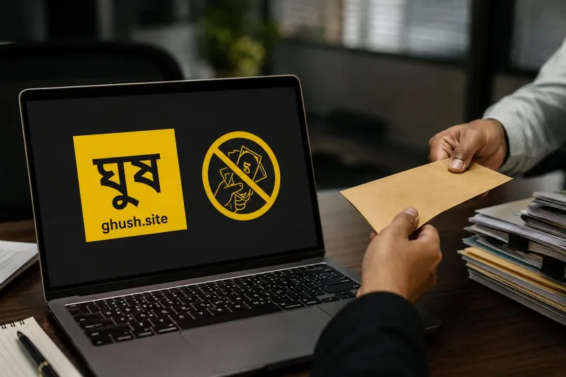 মাত্র ৯ দিনে ঘুষের ৯ হাজারের বেশি অভিযোগ, আলোচনায় বাংলাদেশের ‘ঘুষ.সাইট’