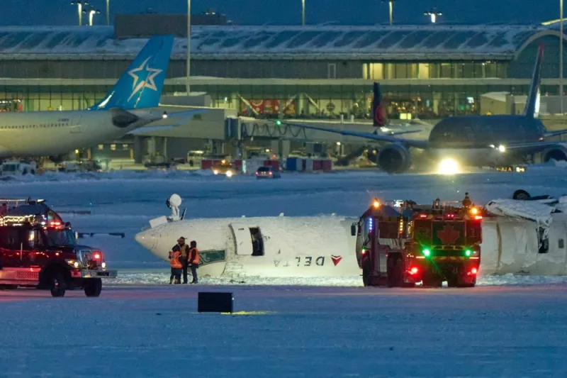 18 Passengers Injured in Delta Plane Accident at Toronto Airport Due to Snowstorm and Gusty Winds, Three in Critical Condition