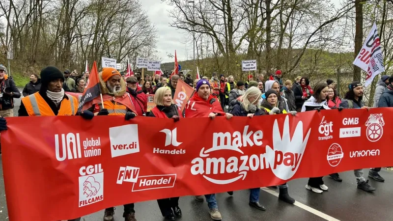 Amazon Workers Stage Global Strikes Amid Black Friday