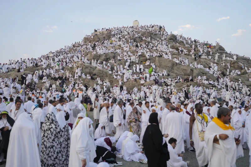 One of the Most Enchanting Moments of Global Religious Observances in 2024 - Pilgrims Praying at the Plain of Arafat