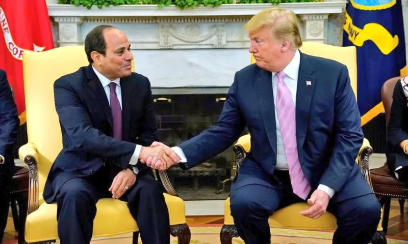 Egyptian President Abdel Fattah El-Sisi and U.S. President Donald Trump Discuss Mediation for Regional Peace