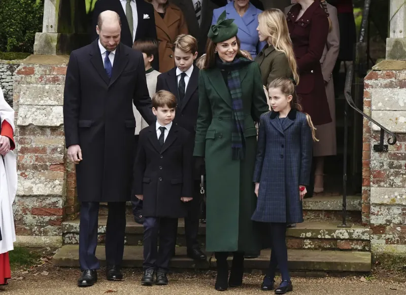 Prince William, Princess Kate, and Louis Attend Christmas Service at Sandringham