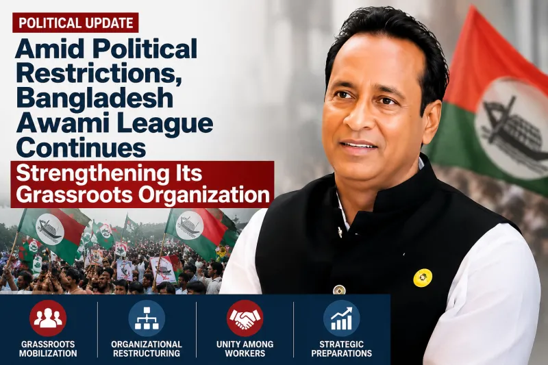 বাংলাদেশে রাজনৈতিক সীমাবদ্ধতার মধ্যেও আওয়ামীলীগের সাংগঠনিক তৎপরতা