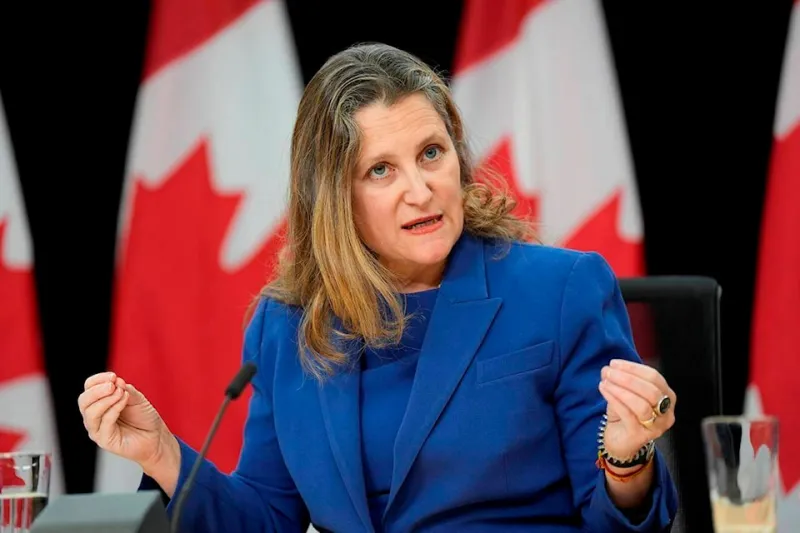 Canada’s Finance Minister and Deputy Prime Minister Chrystia Freeland resigned on Monday
