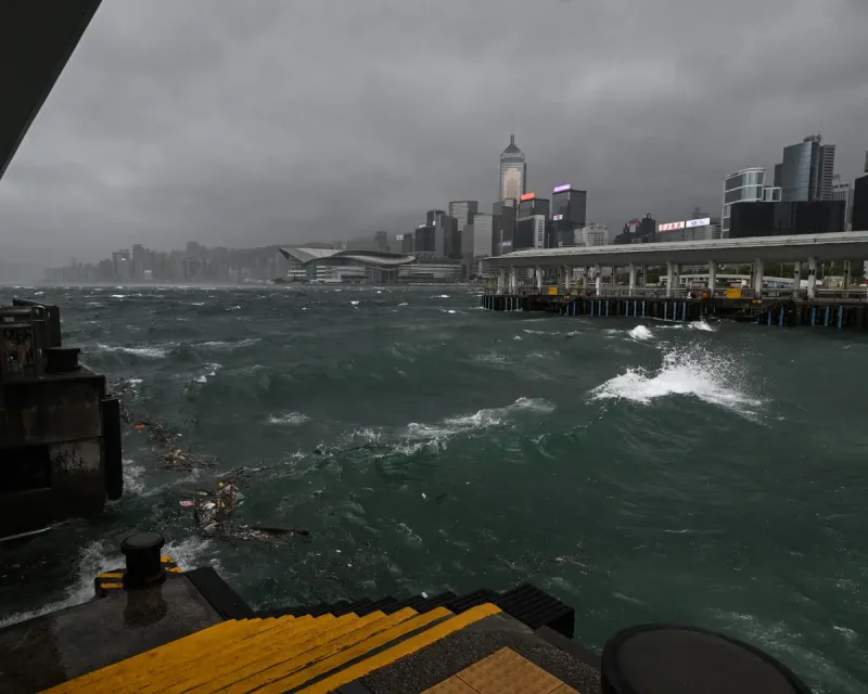 Typhoon Wipha Slams Hong Kong, Triggers Highest Level 10 Storm Warning