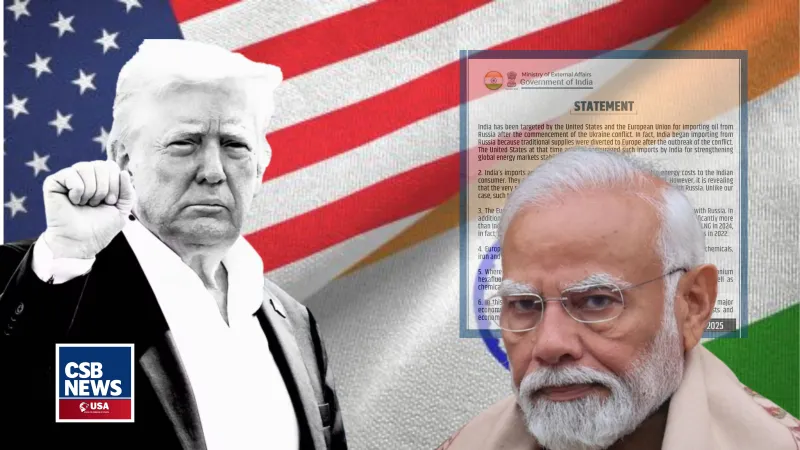 India’s Firm Response to US and EU Pressure: “Oil Imports from Russia Are a National Necessity; Criticism Is Hypocritical”