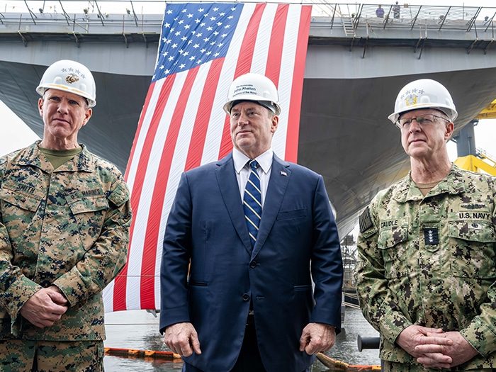 Wars Are Won by Production,” Says U.S. Navy Secretary John C. Phelan, Signals Expanded Naval Power