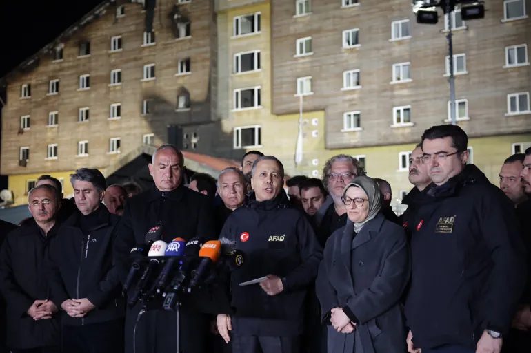 76 Dead in Devastating Fire at Grand Kartal Hotel on Bolu Mountain in Turkey