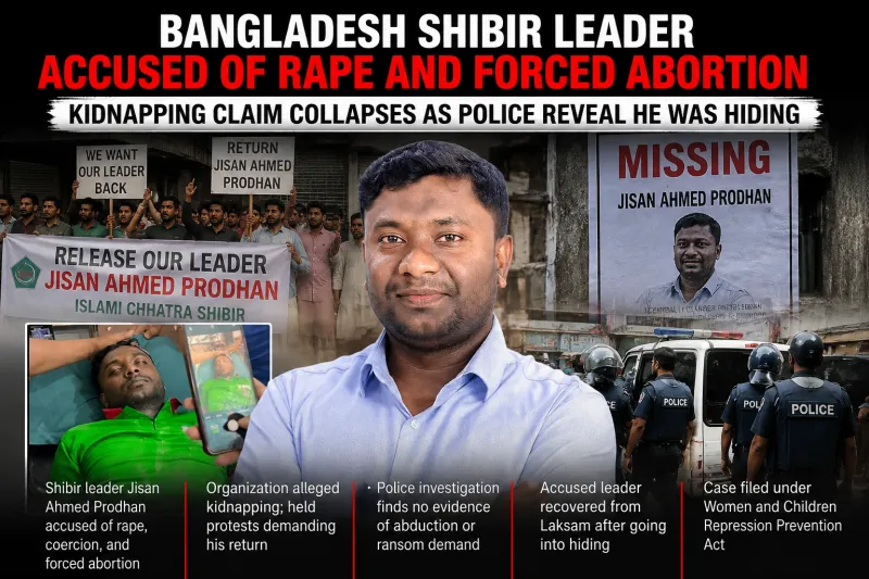 বাংলাদেশে যাকে উদ্ধারের দাবিতে প্রতিবাদ হয়েছিল, তাকেই খুঁজে পেল পুলিশ আত্মগোপনে