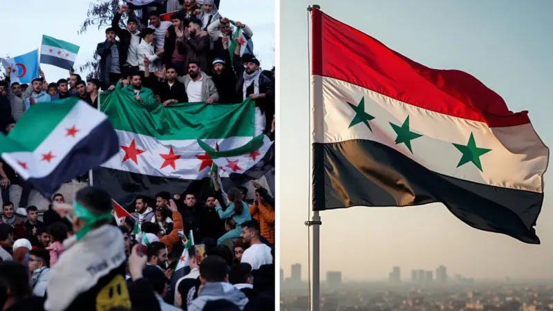 After the fall of Bashar al-Assad, Syria’s national flag has undergone a significant change