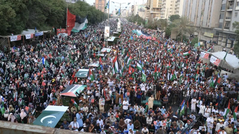 Solidarity with Palestine: Mass Protest in Pakistan’s Karachi Against Israeli Atrocities in Gaza
