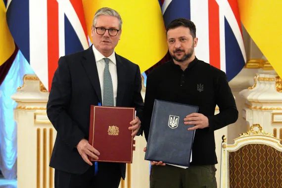 UK Prime Minister Keir Starmer and President Zelensky Sign Landmark 100-Year Agreement to Ensure Ukraine's Security