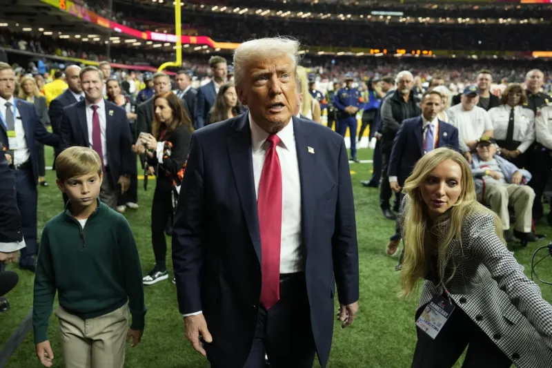 First President Donald Trump Attends the Super Bowl Live, Sports Enthusiasts Go Wild