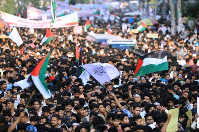 BNP’s Protest in Dhaka: Pledge to Stand by the People of Palestine and Condemnation Against Israeli Atrocities
