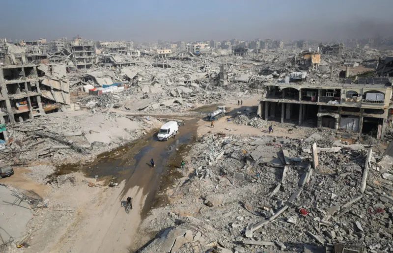 Gaza under fire again as US peace plan goes to UN; war crimes case filed against former Israeli PM Ehud Olmert.
