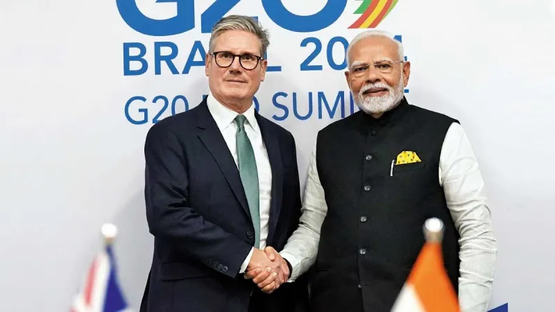 Indian Prime Minister Narendra Modi to Visit London at PM Keir Starmer’s Invitation to Sign UK-India Free Trade Agreement