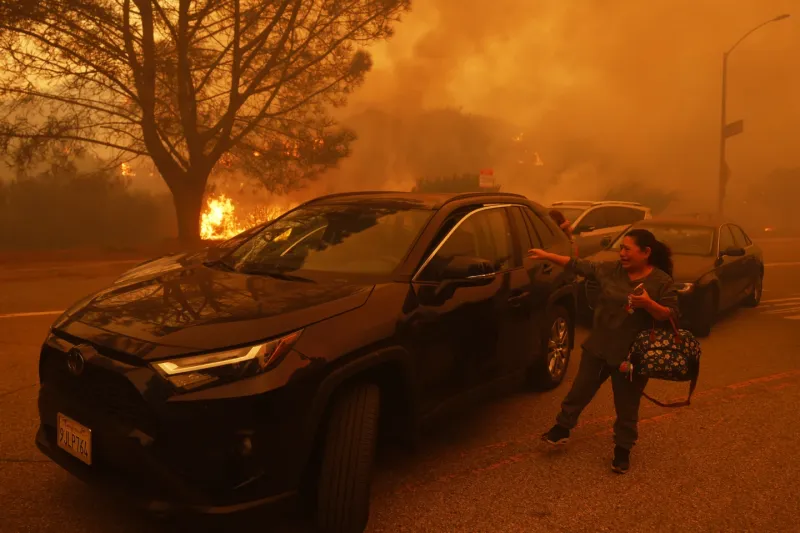 Devastating Wildfire in California's Los Angeles: 1,200 Hectares Burned, 30,000 People Sheltered