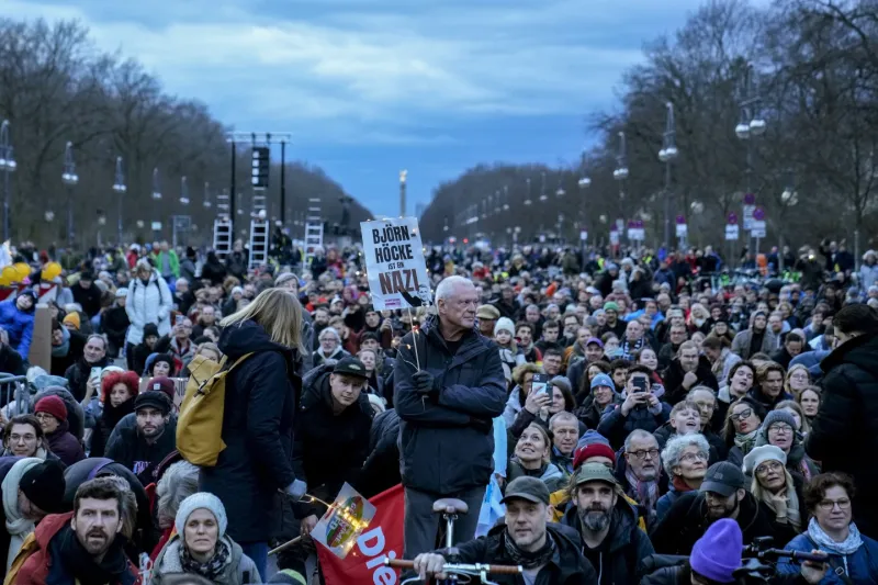 Mass Protests in Germany Against Far-Right Rise Ahead of Elections