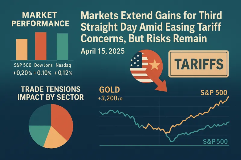 Markets Extend Gains for Third Straight Day Amid Easing Tariff Concerns, But Risks Remain