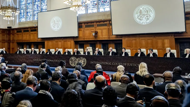 A hearing is ongoing at the International Court of Justice (ICJ) in The Hague regarding Israel's actions in the occupied Palestinian territories, including acts of occupation, barbaric killings, and the cessation of humanitarian aid.
