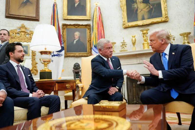 Positive Discussion on Gaza Reconstruction and Peace Establishment Between President Donald Trump and King Abdullah of Jordan