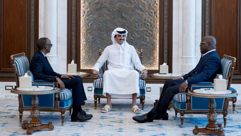 Congo-Rwanda Ceasefire Talks in Qatar Mediated by Emir Sheikh Tamim: Presidents Tshisekedi and Kagame Meet