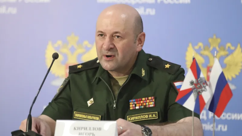 Head of Russia's Nuclear Security Forces, General Igor Kirillov, Killed in Bombing in Moscow