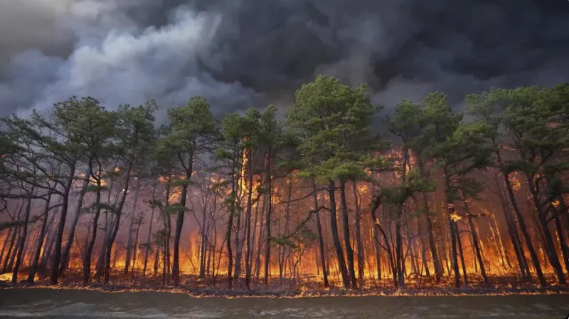 Massive Wildfire in New Jersey Forest – 19-Year-Old Arrested for Starting Blaze